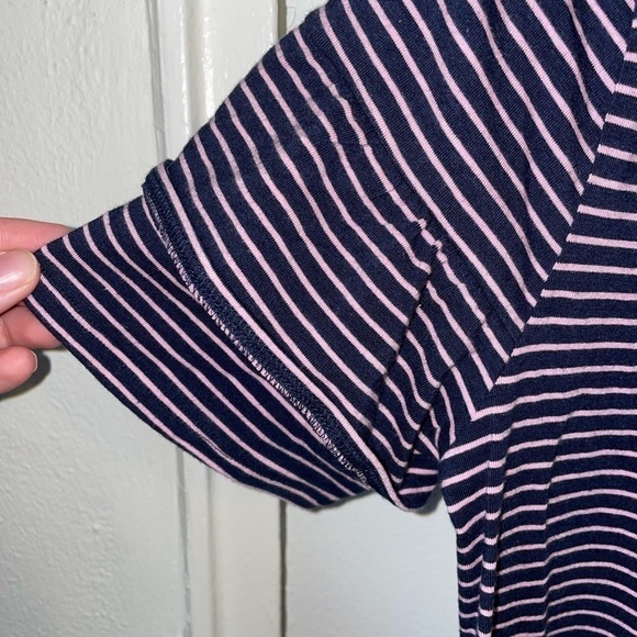 ISABEL MATERNITY Blue and Pink Striped Maternity Dress - Picture 3 of 8